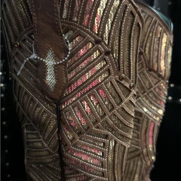 Corral Women's White Bright Inlay
Western Boots - Snip Toe - Picture 5 of 12